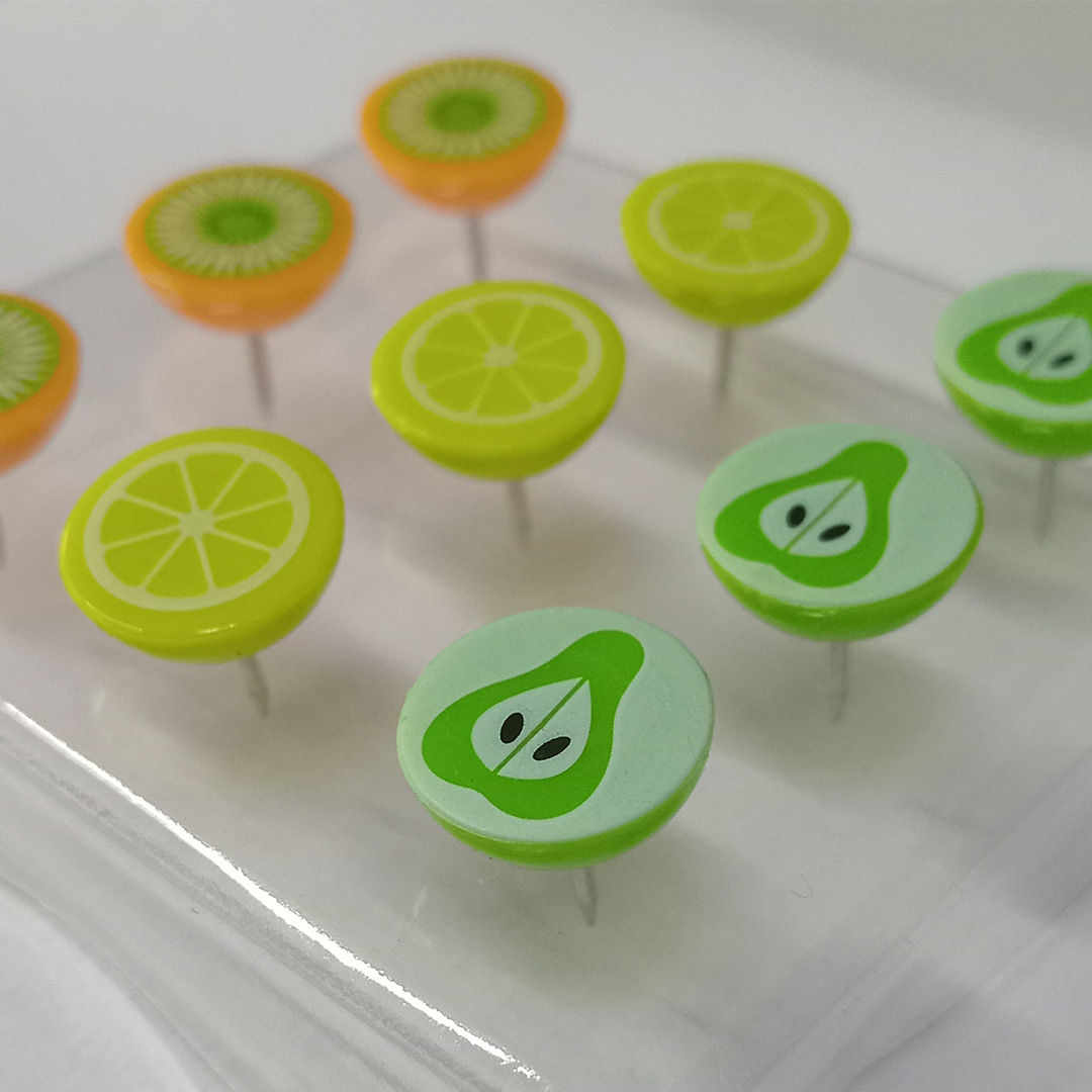  PINS MOOVING FRUTAS X 9