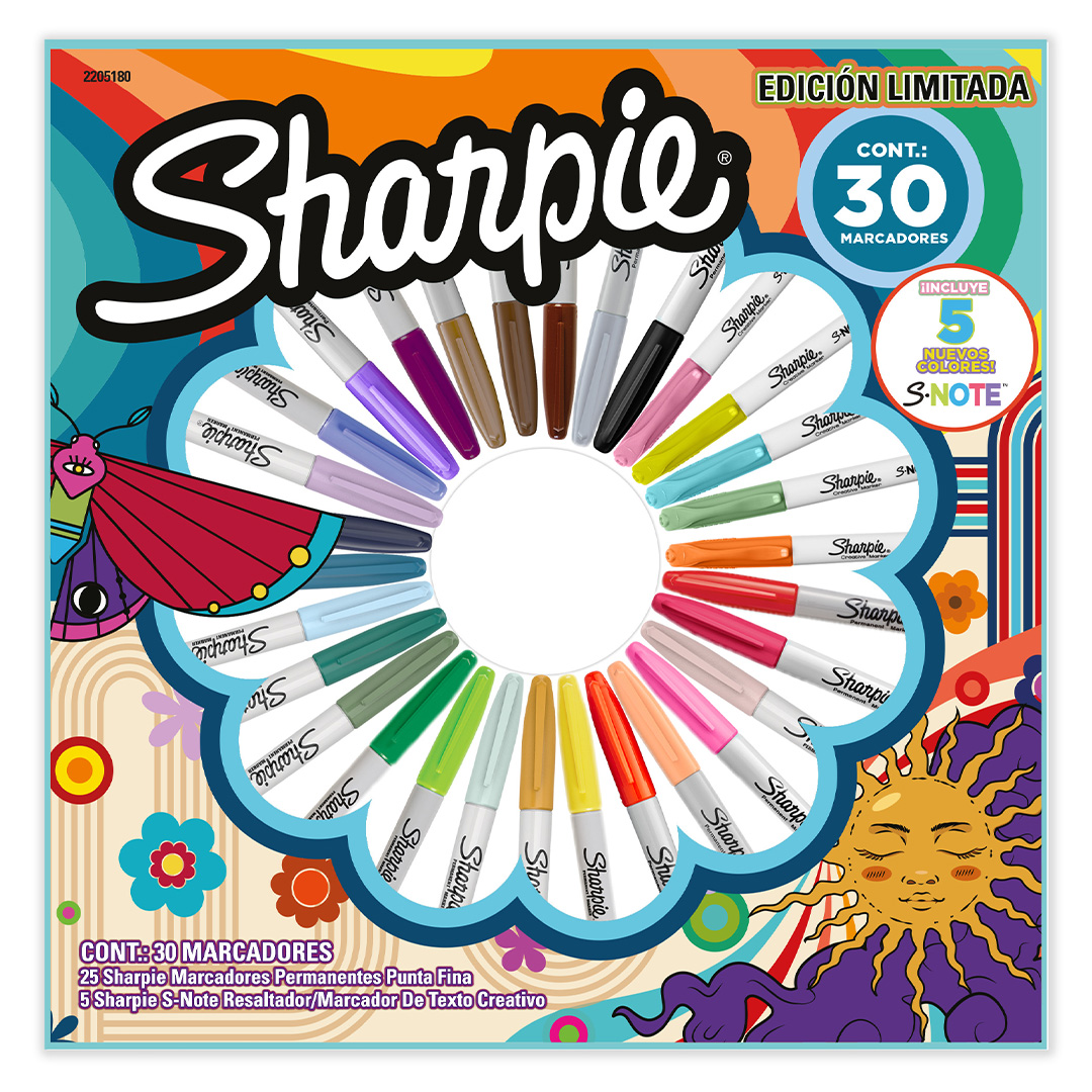  MARCADOR PERMANENTE SHARPIE RULETA  HOLIDAY X30
