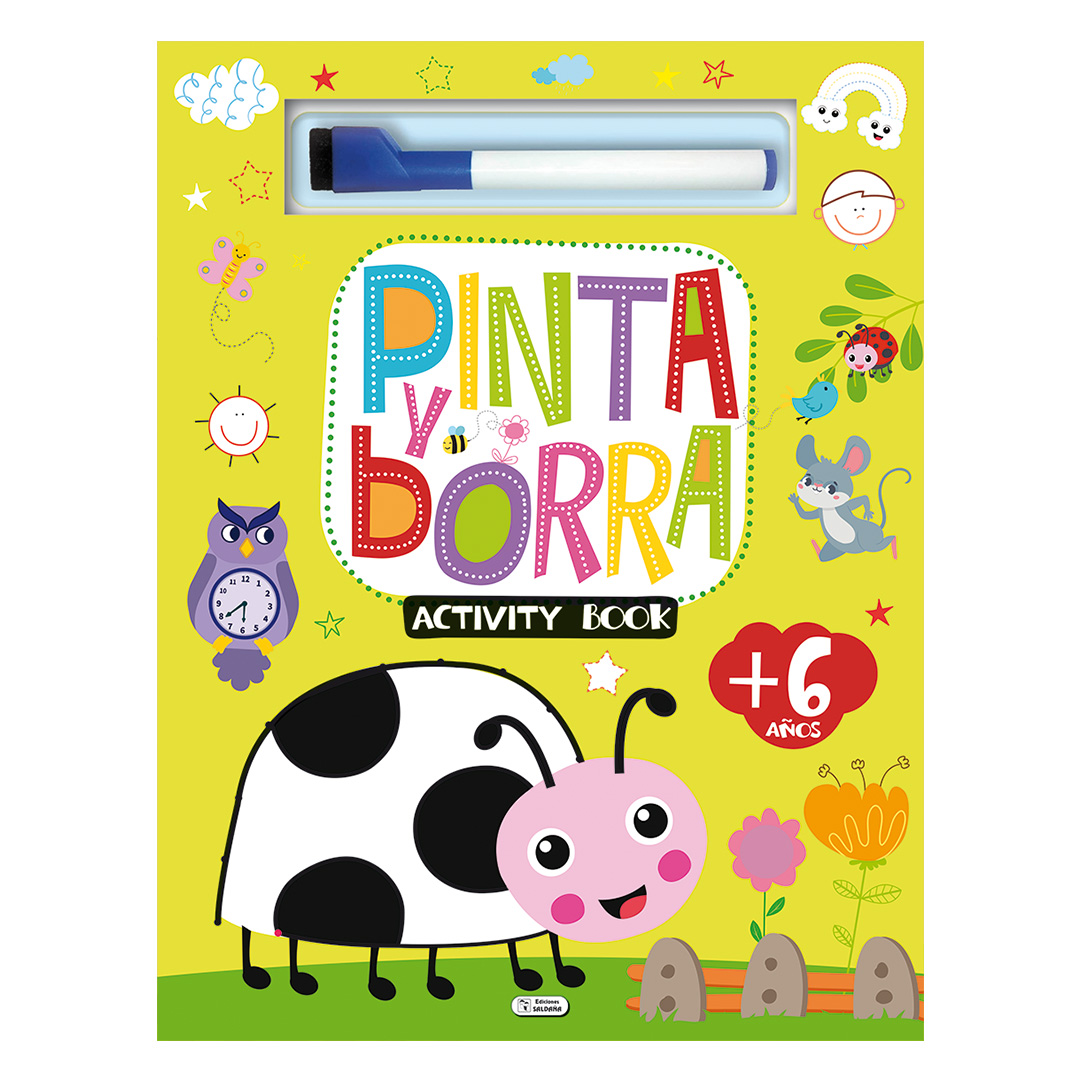  LIBRO PLOW PINTA Y BORRA VAQUITA SAN  ANTONIO