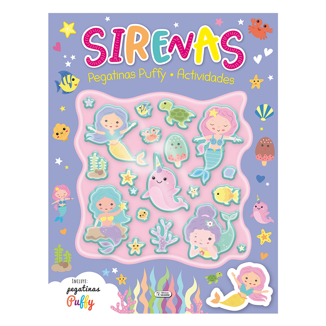  LIBRO PLOW PEGATINAS PUFF ACTIVIDADESSIRENAS