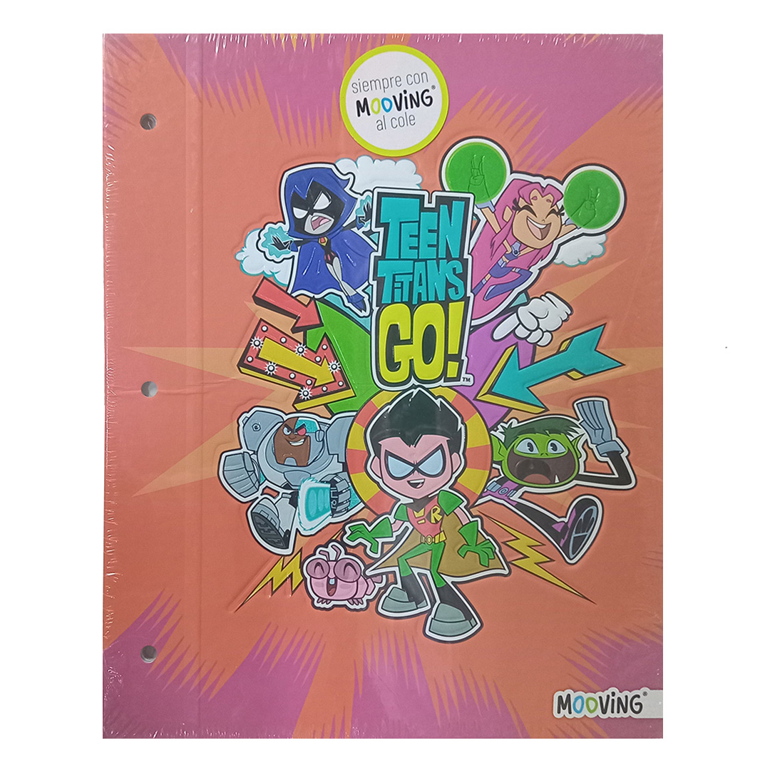  CARPETA ESCOLAR TAPA NRO.3 MOOVING  JOVENES TITANES