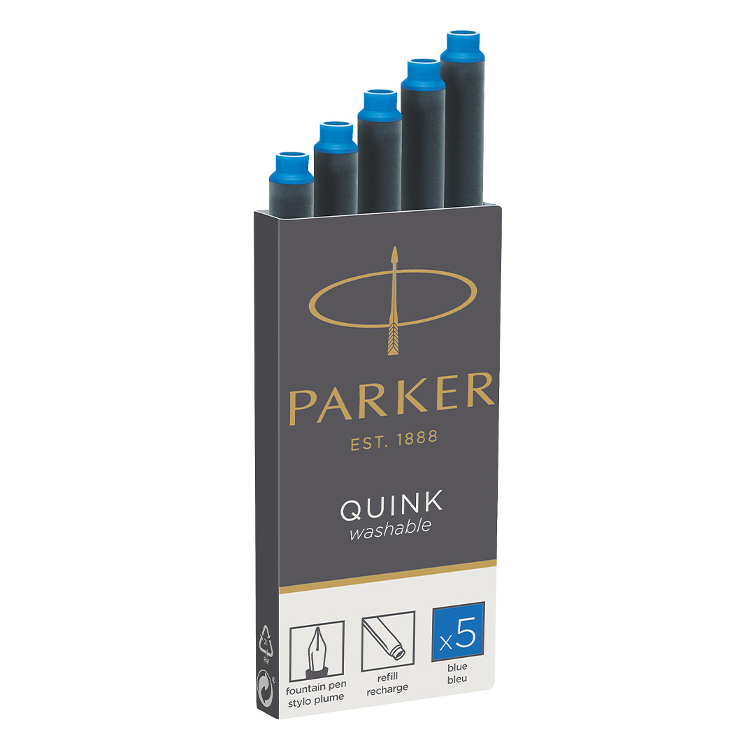  REPUESTO CARTUCHO PARKER AZUL LAVABLEBLISTER X5