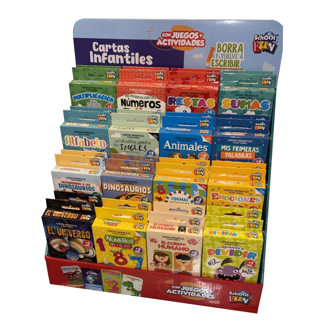  EXHIBIDOR PLOW CARTAS EDUCATIVAS -  SURTIDO A ELECCIÓN X32 PACK