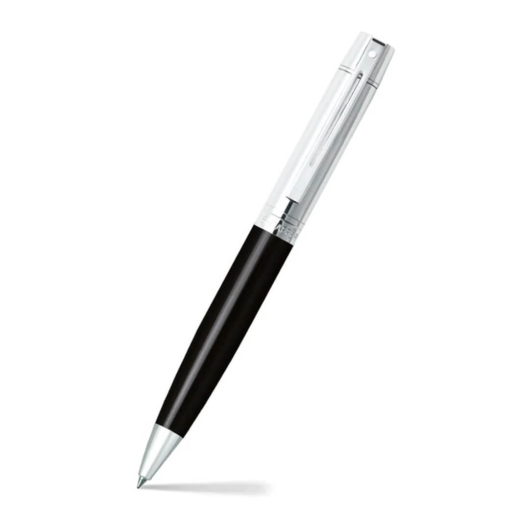  BOLIGRAFO SHEAFFER SERIE 300 NEGRO  BRILLANTE / CROMO CT