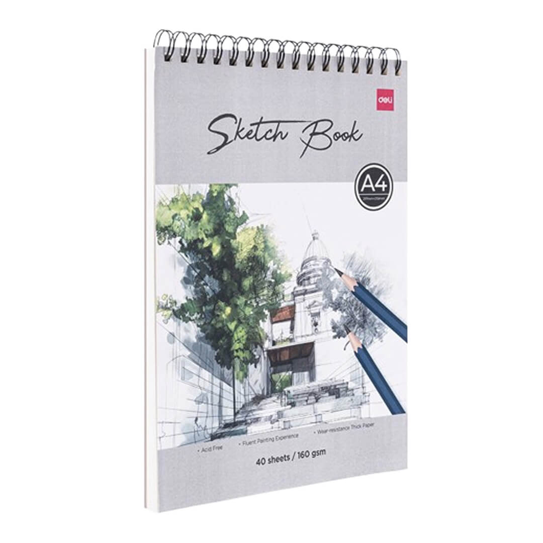  BLOCK DIBUJO DELI ESPIRAL A4 VERTICAL160 GRAMOS X40 HOJAS