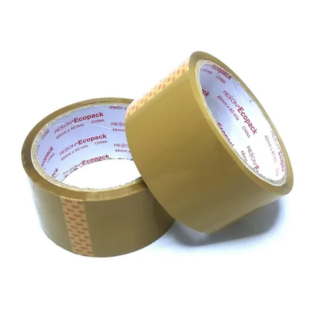  CINTA EMBALAR REXON 48X40M PACK X6 MARRON