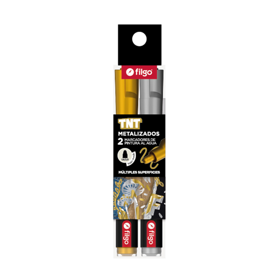  MARCADOR PINTURA FILGO TNT 3MM BLISTER;
X2 METAL
