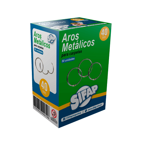  AROS PARA CARPETA SIFAP N 40 X100