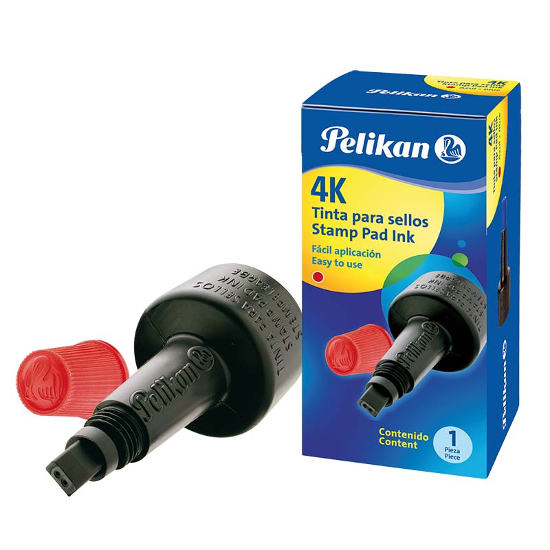  TINTA SELLO GOMA PELIKAN 4K 30CC ROJO