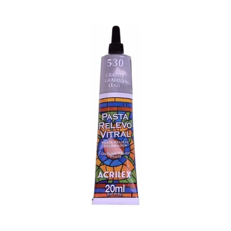  PASTA RELIEVE DELINEADORA ACRILEX   20ML GRAFITO