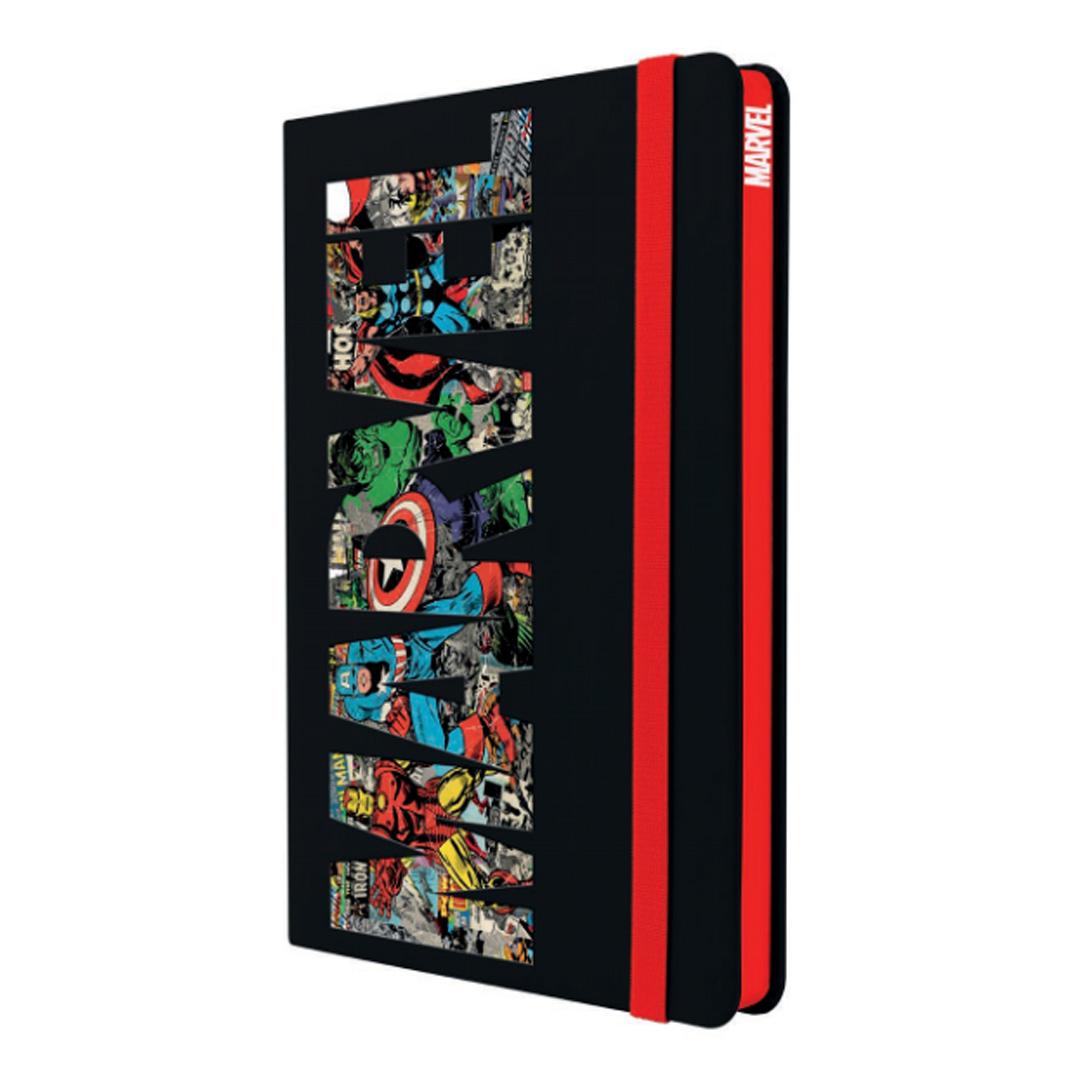  CUADERNO MOOVING A5 TAPA DURA PU MARVEL 96H RAYADO