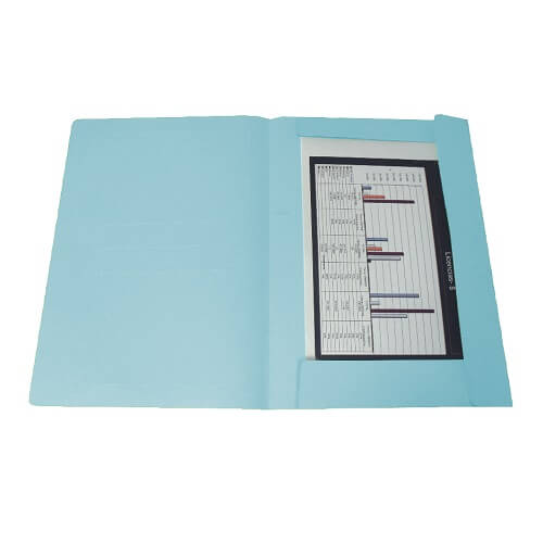  CARPETA 3 SOLAPAS CONGRESO 170GR CELESTE  X50