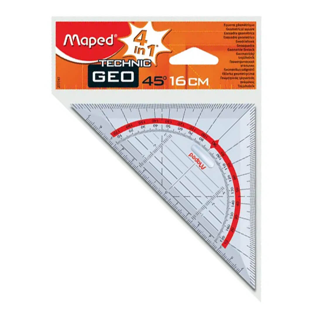  ESCUADRA MAPED TRIANGULO GEOMETRICO 16CM