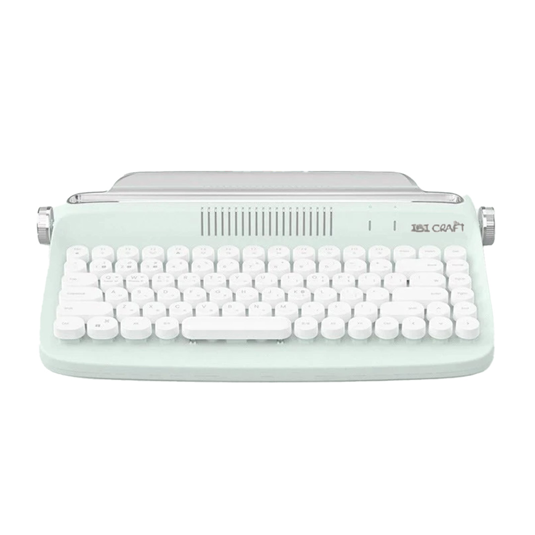  TECLADO IBICRAFT VINTAGE BLUETOOTH VERDE  PASTEL