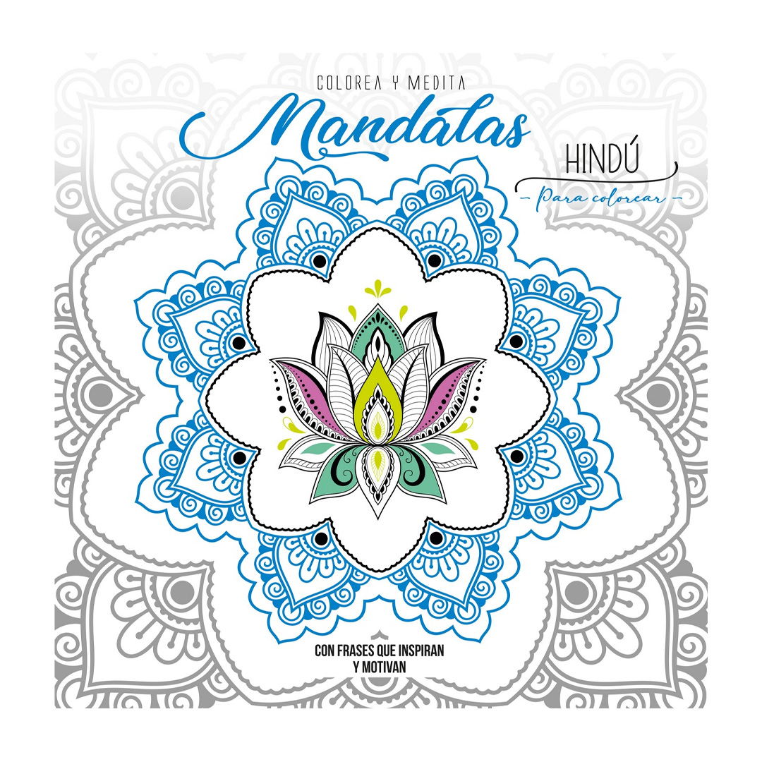  LIBRO PLOW MANDALAS COLOREA Y MEDITA  HINDU