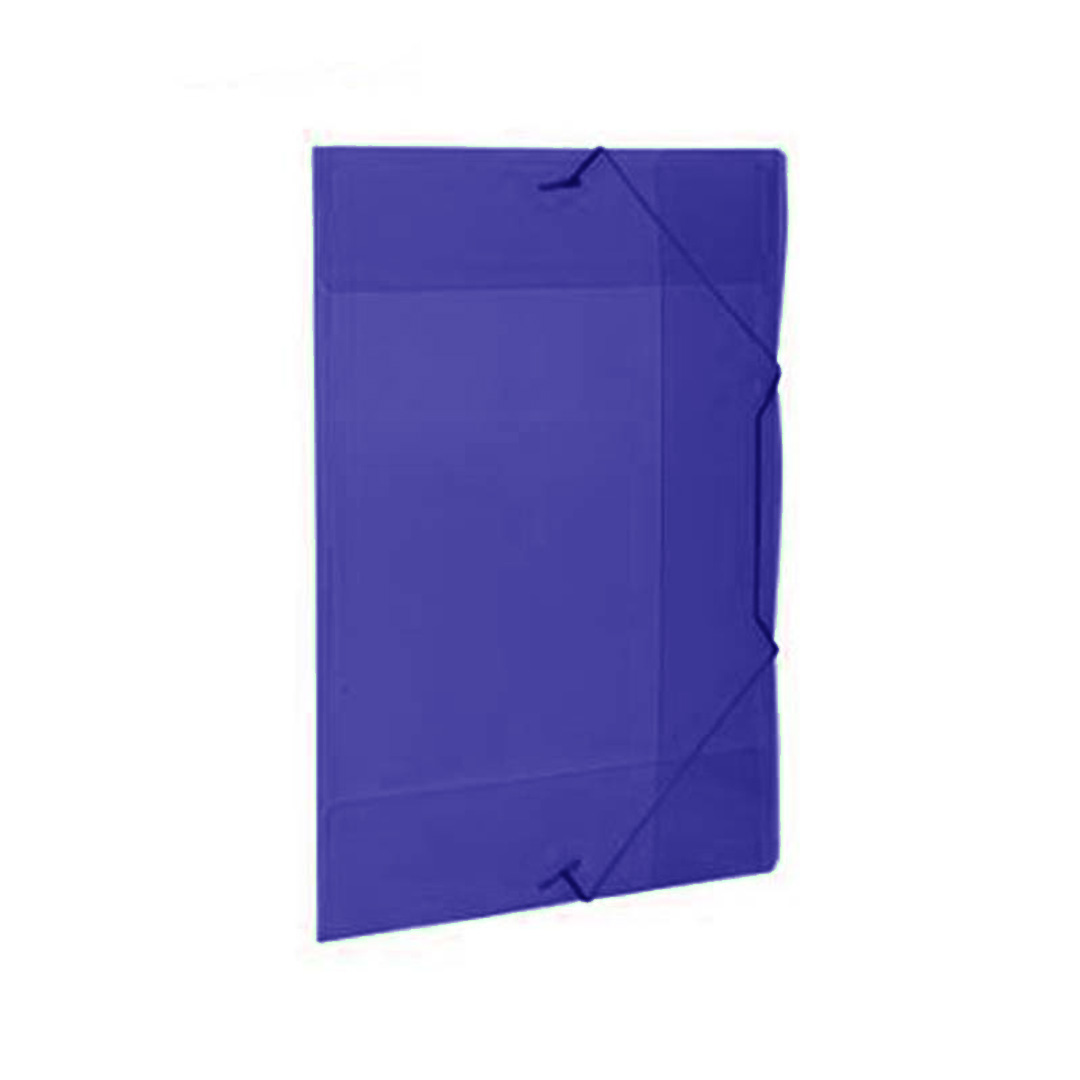  CARPETA 3 SOLAPAS N6 THE PEL PP AZUL CON  ELASTICO