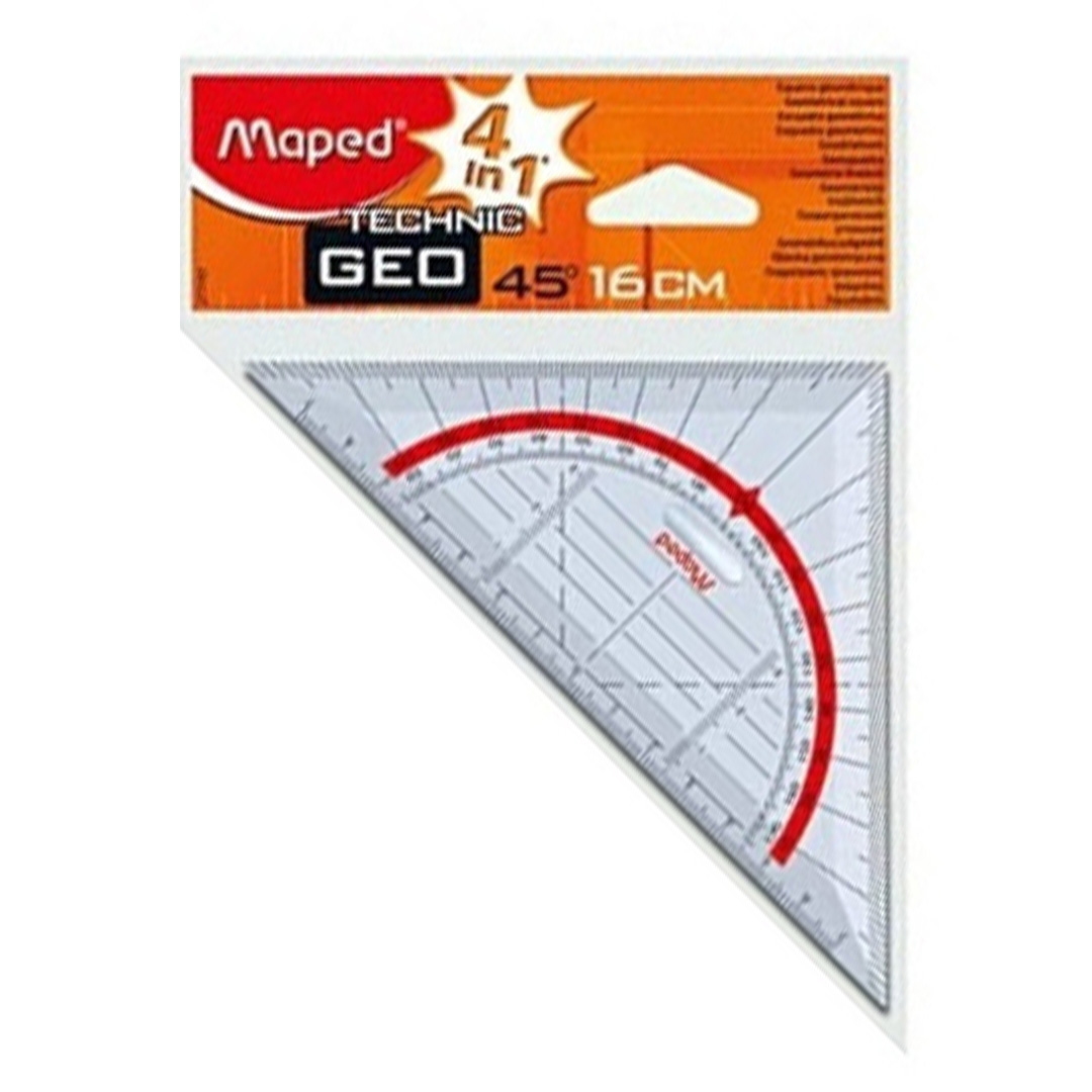  ESCUADRA MAPED TRIANGULO GEOMETRICO 16CM
