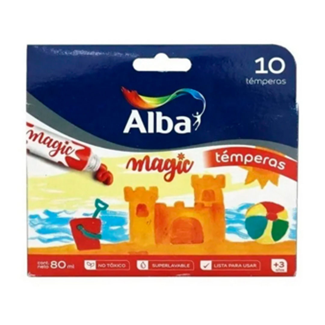  TEMPERA ALBAMAGIC 8ML ROJO X10