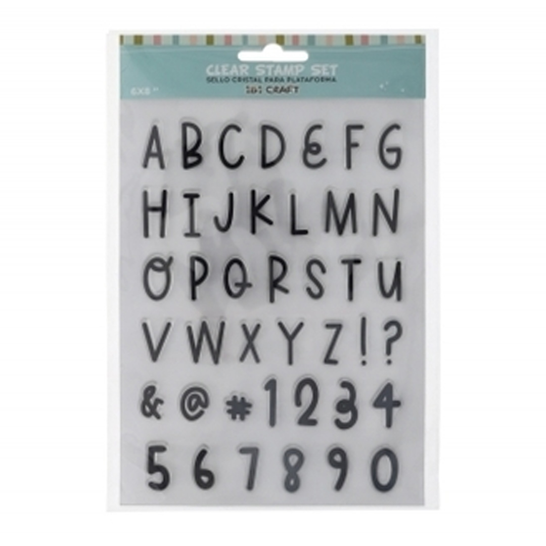  SELLO IBICRAFT SILICONA CRISTAL PLANCHA 6X8'' ABC Y NUMEROS