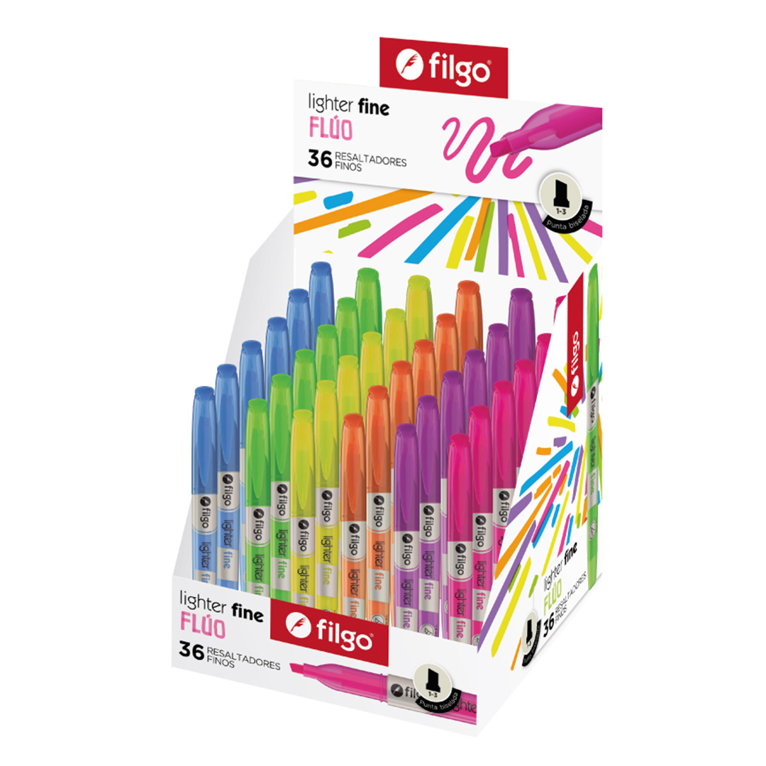  RESALTADOR FINO FILGO X36 FLUO SURTIDO
