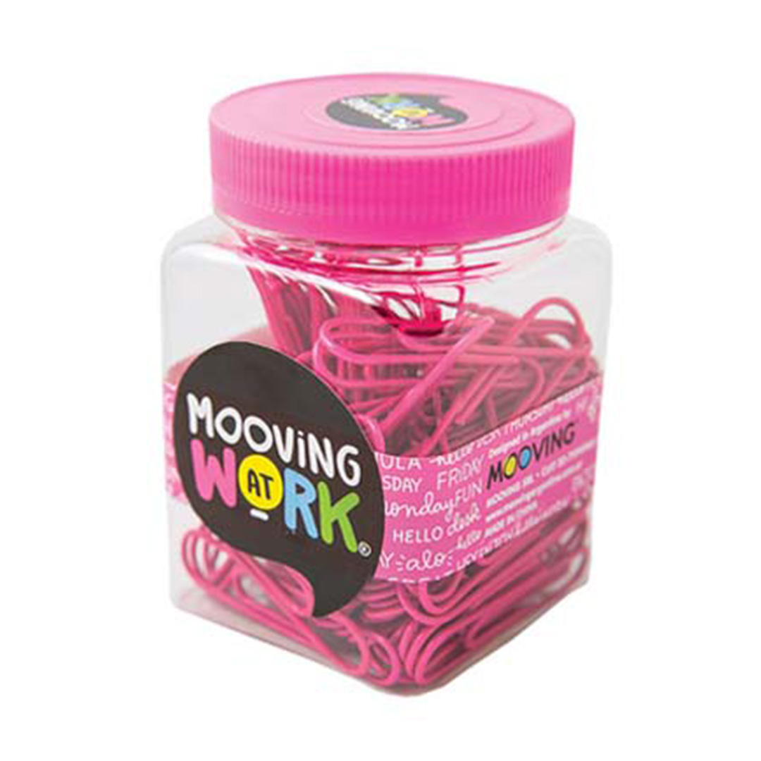  CLIPS MOOVING PAPER CLIPS 50MM FRASCOX80 ROSA FLUO