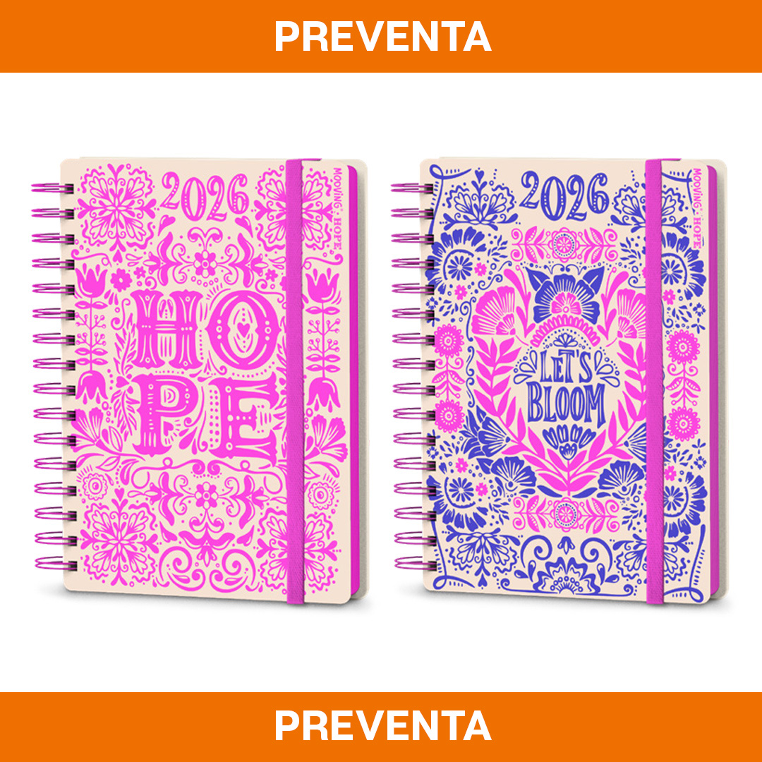  AGENDA MOOVING 15X21 DÍA POR PAGINA  HOPE