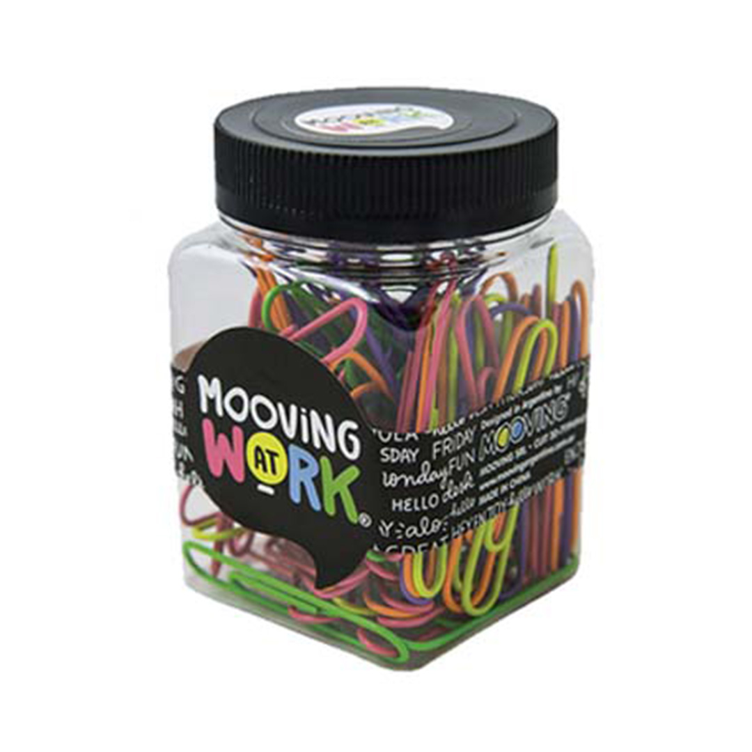  CLIPS MOOVING PAPER CLIPS 50MM FRASCOX80 MULTICOLOR