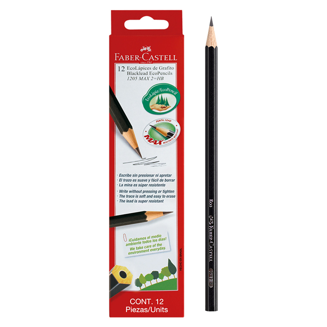  LAPIZ GRAFITO FABER ECOLAPIZ 1205 X12