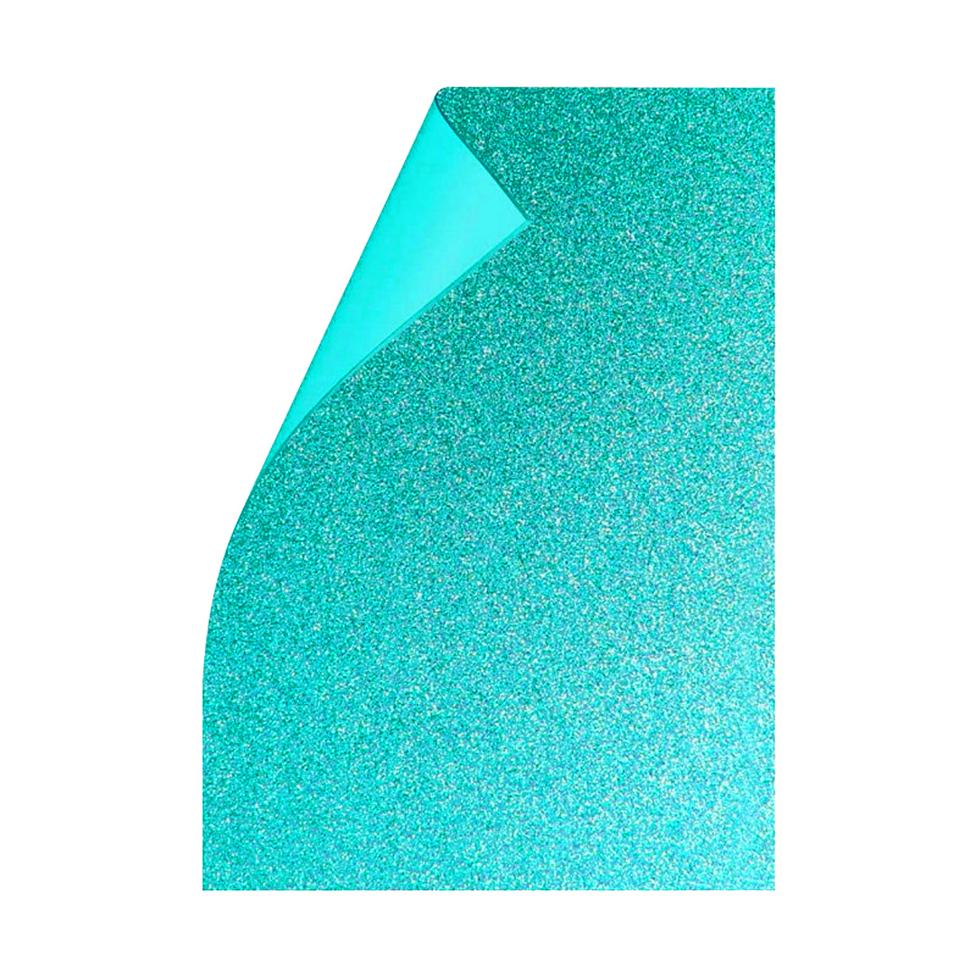  GOMA EVA REXON SUPER GLITTER 40X60 X10;
TURQUESA 1.5MM