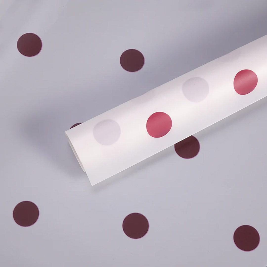  PAPEL COREANO REXON LUNARES X10H  57X57 BLANCO Y ROJO