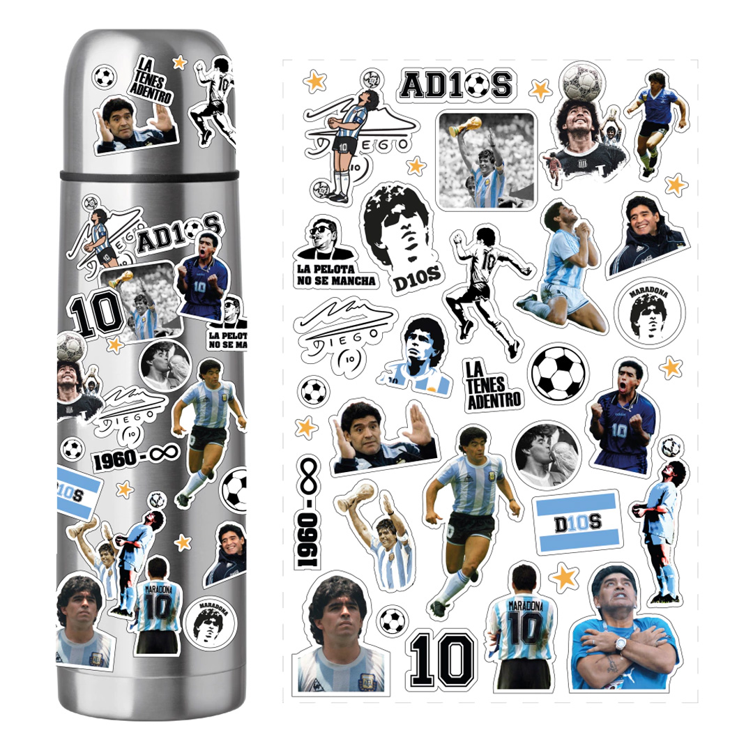  PLANCHA STICKERS MARADONA X5