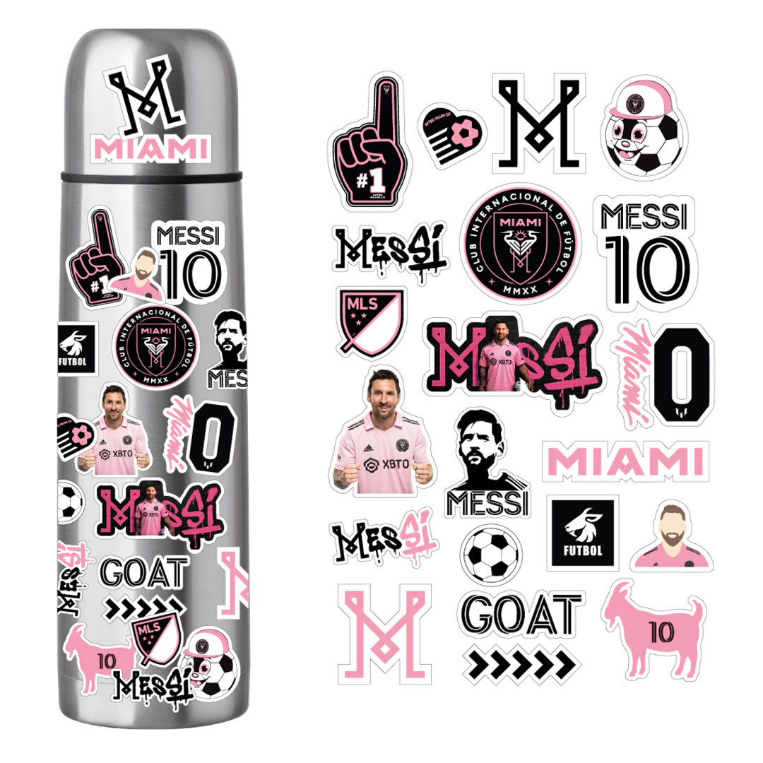  PLANCHA STICKERS MESSI INTER MIAMI X5
