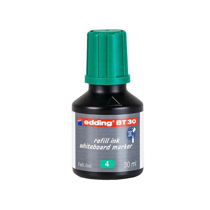  TINTA PARA MARCADOR PIZARRA EDDING 30ML VERDE BT-30