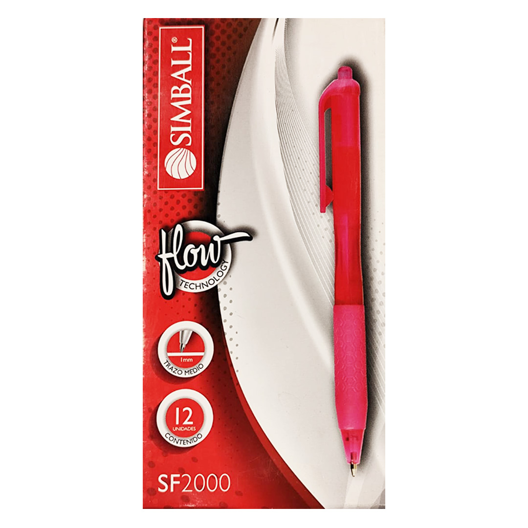  BOLIGRAFO RETRACTIL SIMBALL SF2000 X12;
ROSA