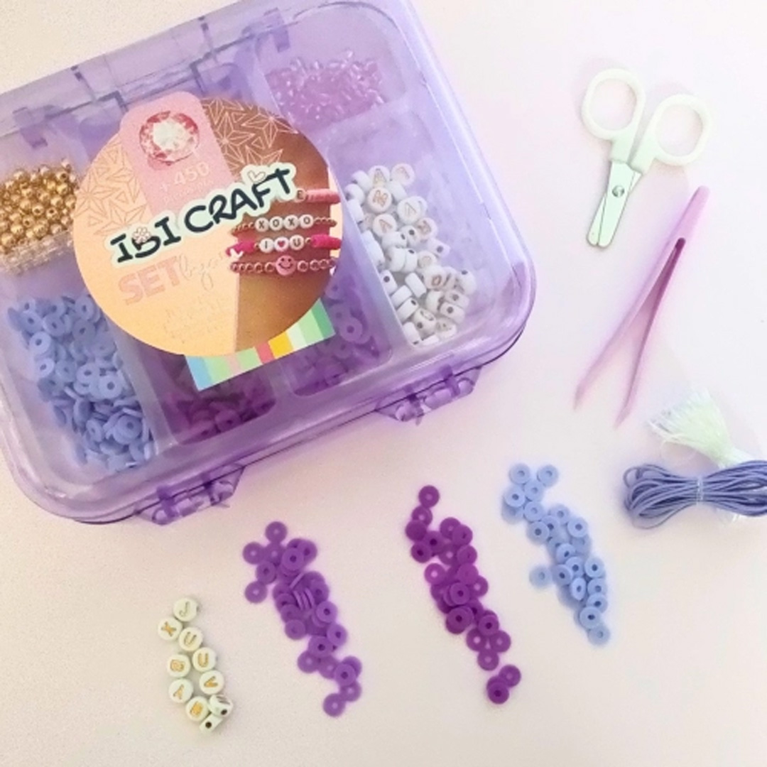  SET IBICRAFT VALIJA ARMAR BIJOUTERIE  VIOLETA