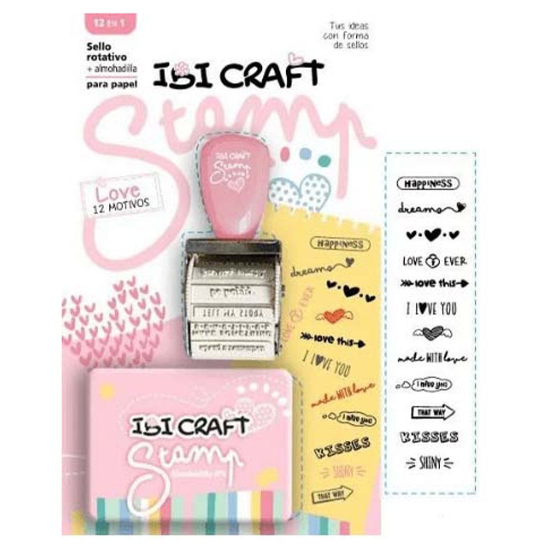  SET SELLO Y ALMOHADILLA IBICRAFT LOVE